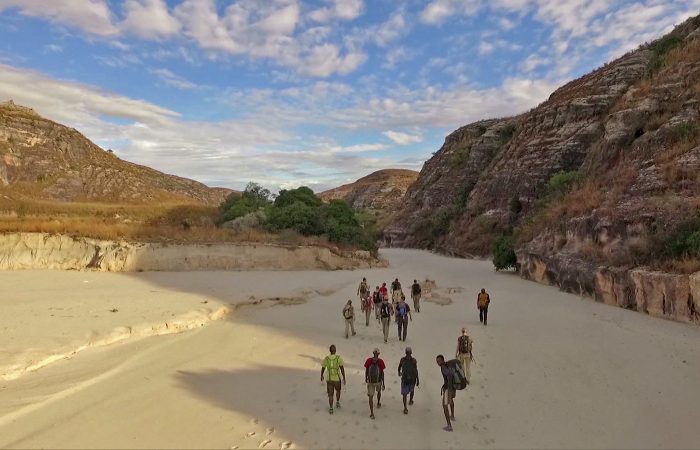 Walking towards Makay Massif